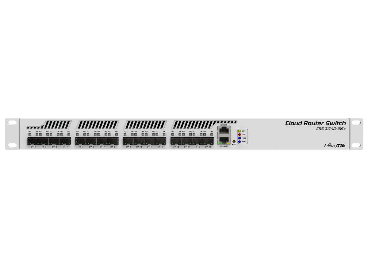 MikroTik Cloud Router Switch 16 Port SFP+ | CRS317-1G-16S+RM