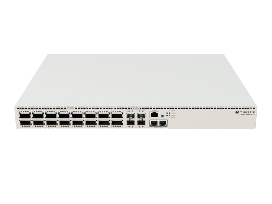 MikroTik Cloud Router Switch 16 Port QSFP28 4xSFP28 2x10Gbps | CRS520-4XS-16XQ-RM