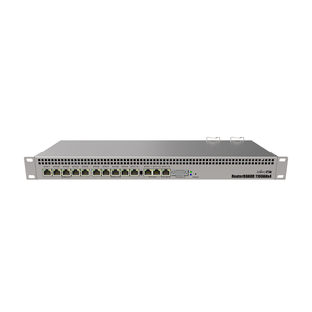 MikroTik RouterBOARD RB1100AHx4, 13x GB LAN, RouterOS L6, 1U rACkmount case, Dual PSU