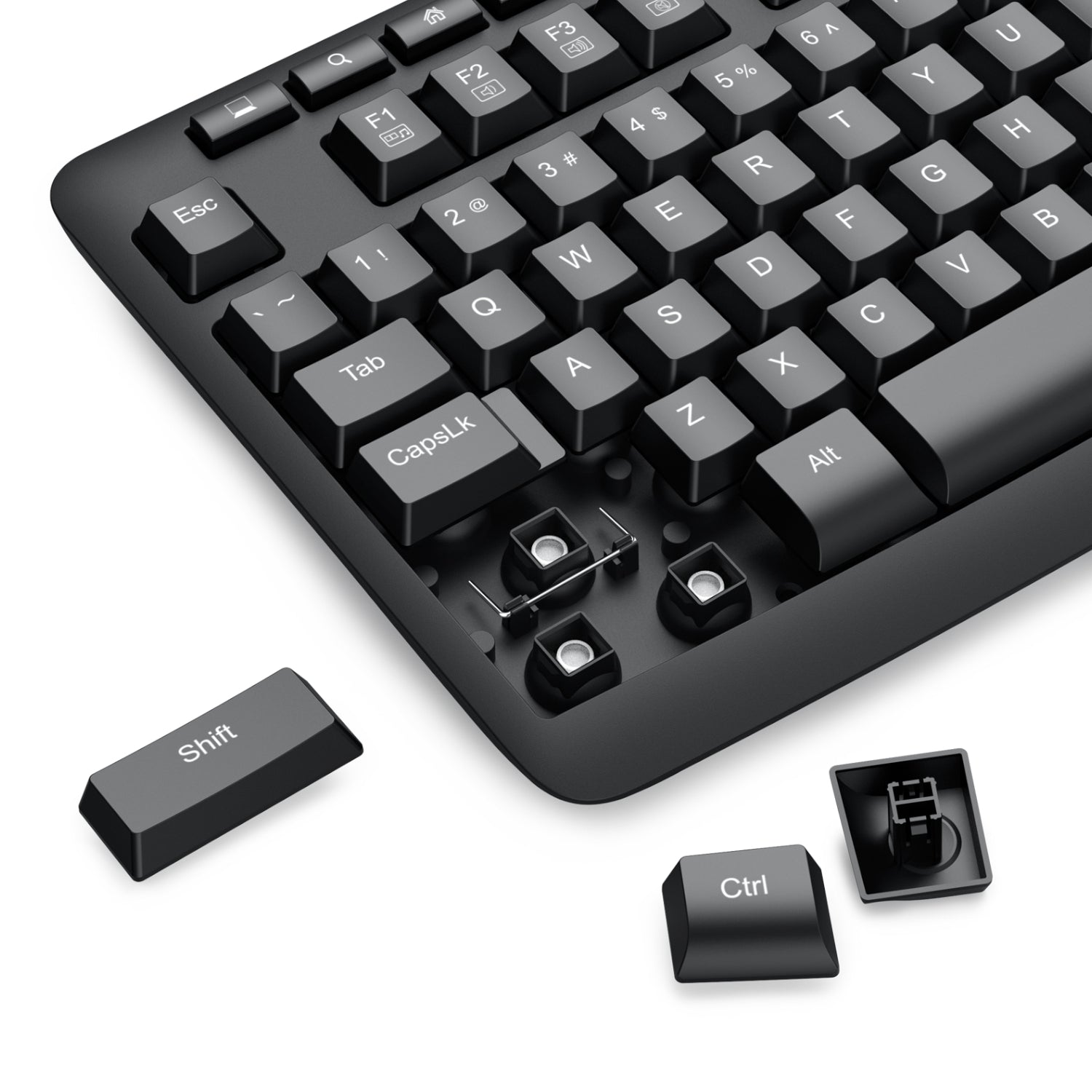 Redragon BK-7366 Full-size Ergonomic Wired Membrane Office Keyboard - Black - image 7