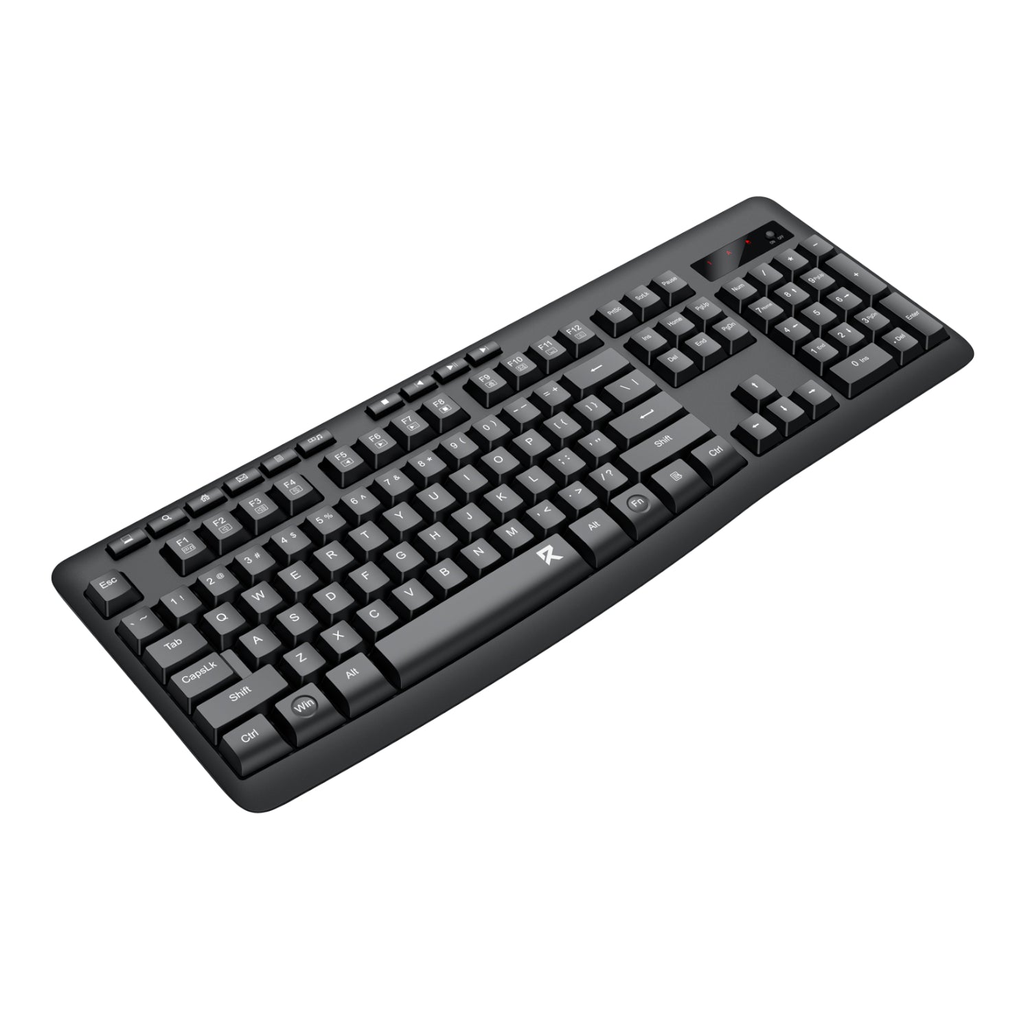 Redragon BK-7367 Full-size Ergonomic Wireless Membrane Office Keyboard - Black – image 2