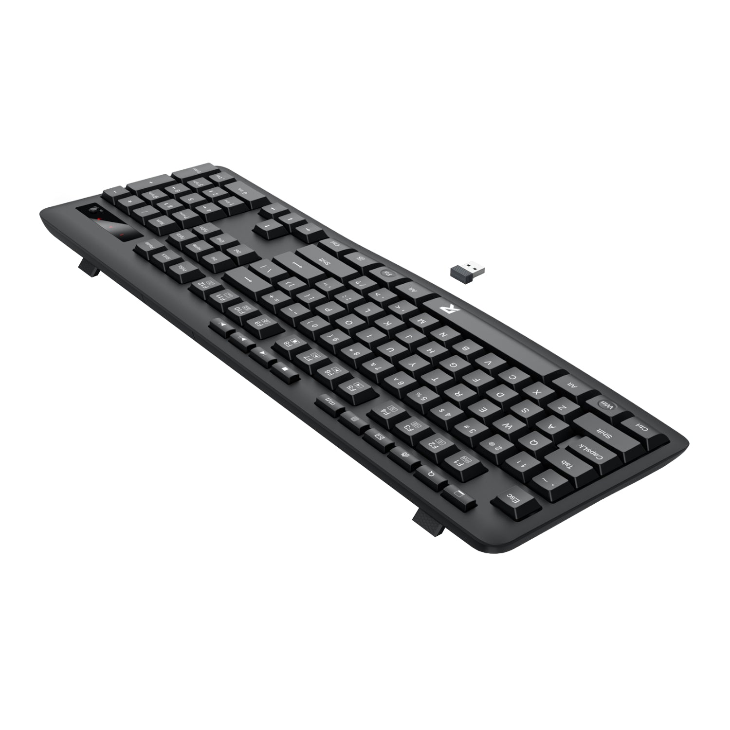 Redragon BK-7367 Full-size Ergonomic Wireless Membrane Office Keyboard - Black – image 4