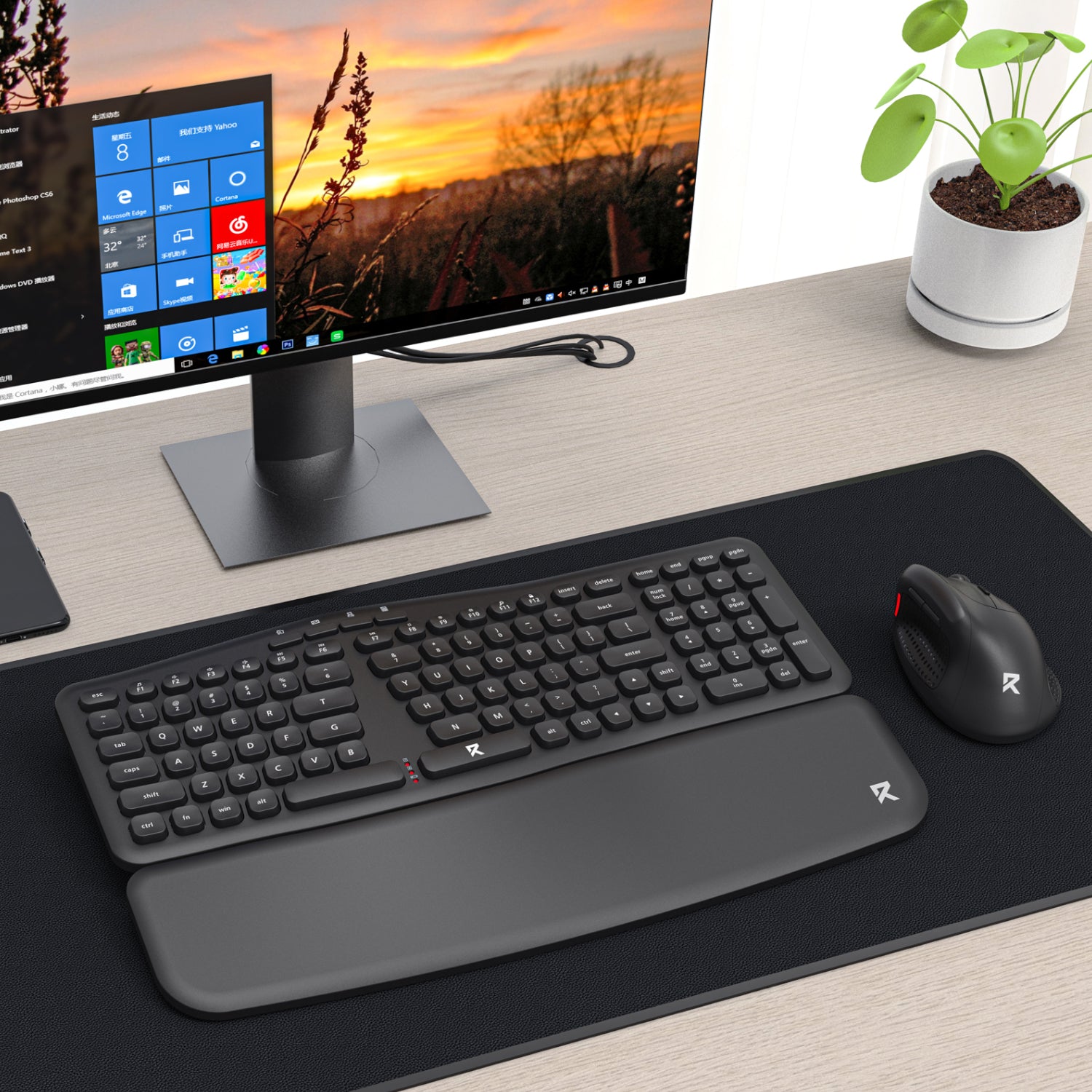 Redragon BS7161 2.4G Wireless Keyboard and Mouse Combo - Black – image 4