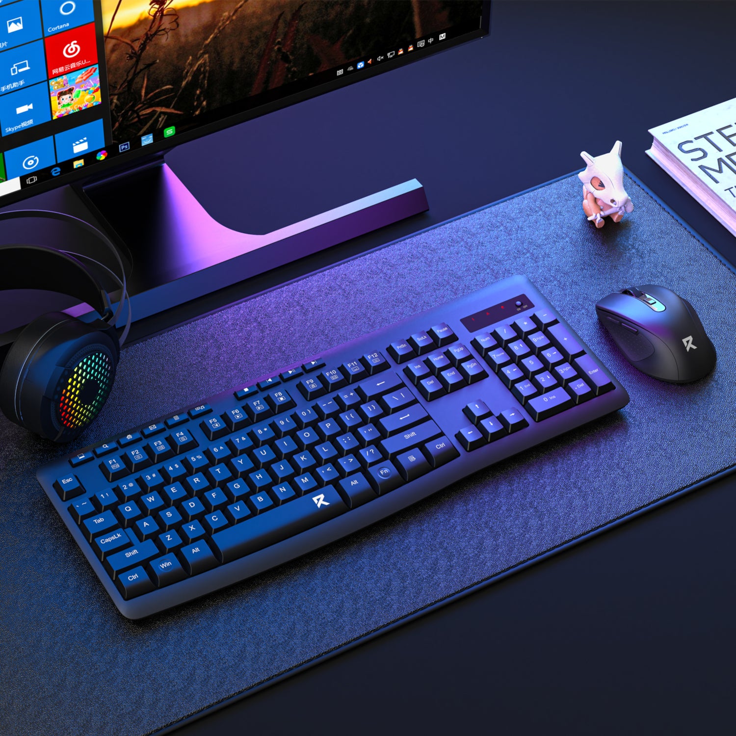 Redragon BS-7367-B Wireless Office Keyboard and Mouse Combo - Black - image 6