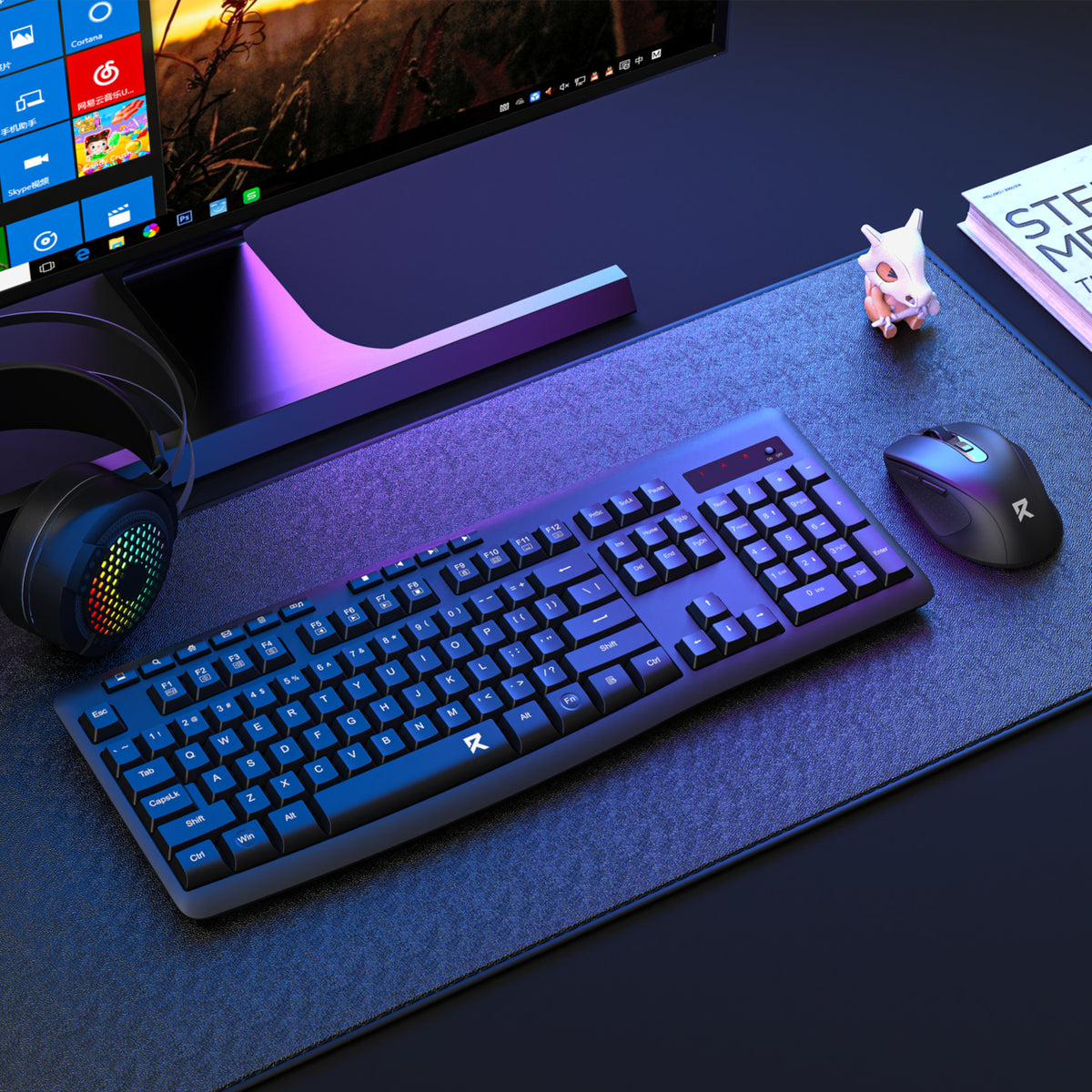 Redragon BS-7367-B Wireless Office Keyboard and Mouse Combo - Black – image 6