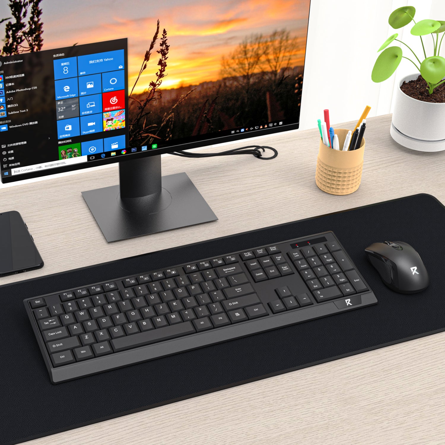 Redragon BS-8343A Wireless Keyboard and Mouse Combo - Black – image 7