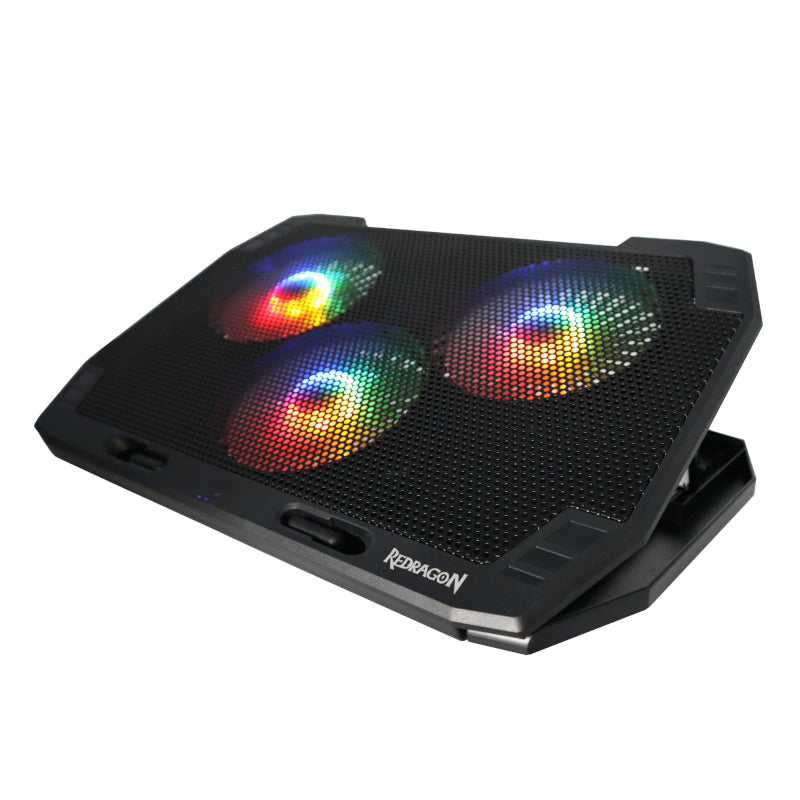 REDRAGON Dual USB 3 Fan RGB Gaming Notebook Stand – image 2