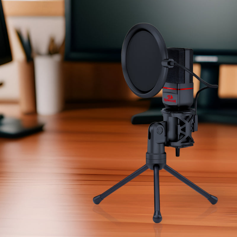 REDRAGON SEYFERT 3.5mm Aux Gaming Mic and Tripod - Black – image 4