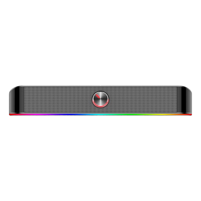 REDRAGON 2.0 Sound Bar ADIEMUS 2 x 3W RGB USB|Aux PC Gaming Speaker - Black – image 2