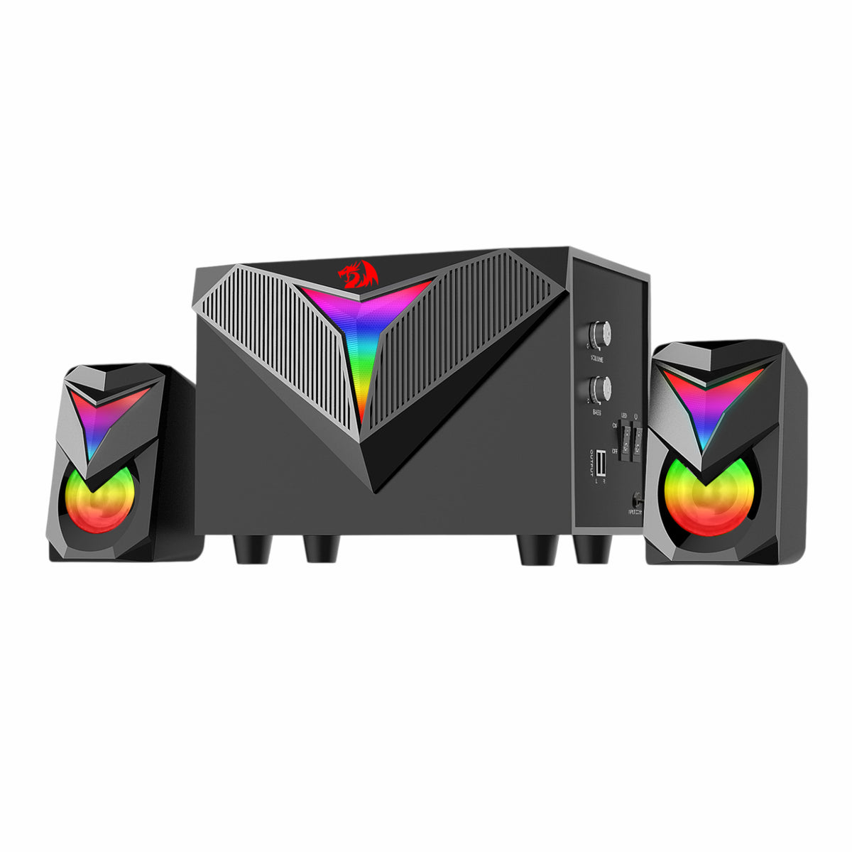 REDRAGON 2.1 Satellite Speaker TOCCATA RGB 11W Gaming Speaker - Black – image 3