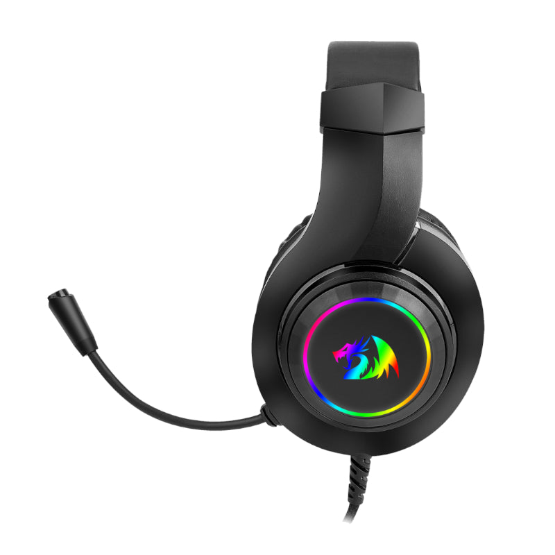 REDRAGON Over-Ear HYLAS Aux (Mic and Headset)|USB (Power Only)
RGB Gaming Headset - Black - image 4