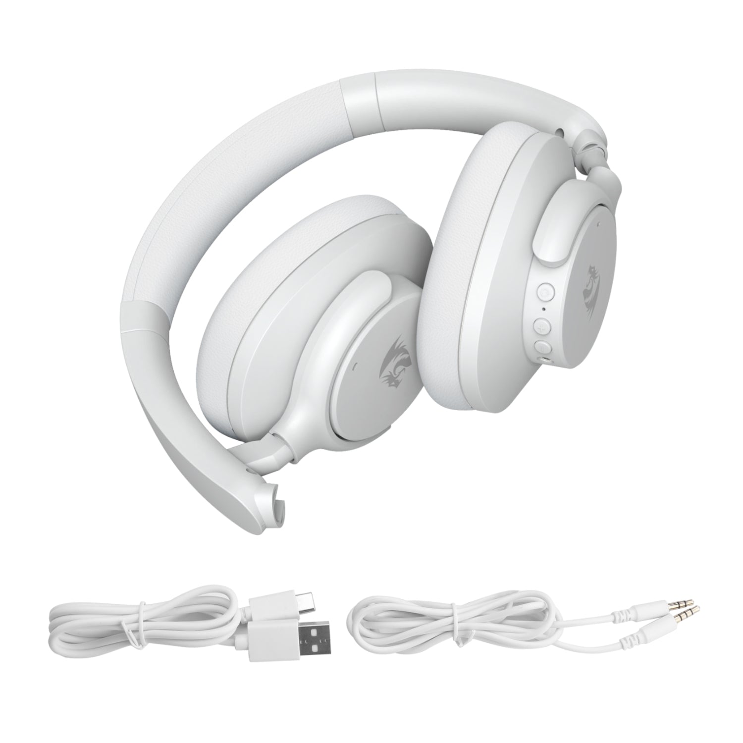 Redragon H610 VIBECORE ANC Bluetooth Wireless Over-ear Headphones – White – image 7