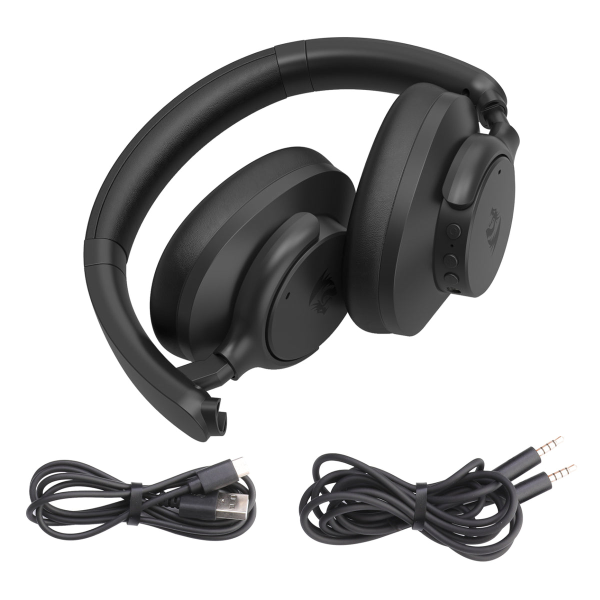 Redragon H610 VIBECORE ANC Bluetooth Wireless Over-ear Headphones - Black – image 7