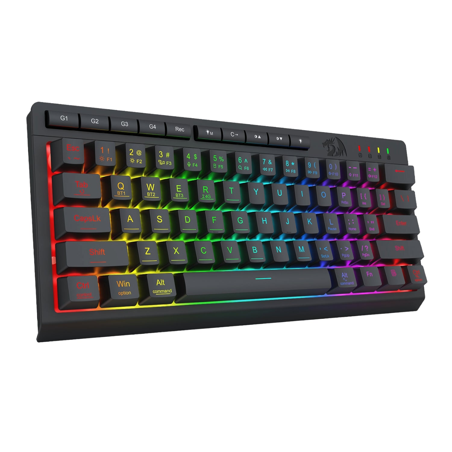 Redragon SHIVA K522 PRO RGB Wireless Gaming Keyboard- Black – image 3