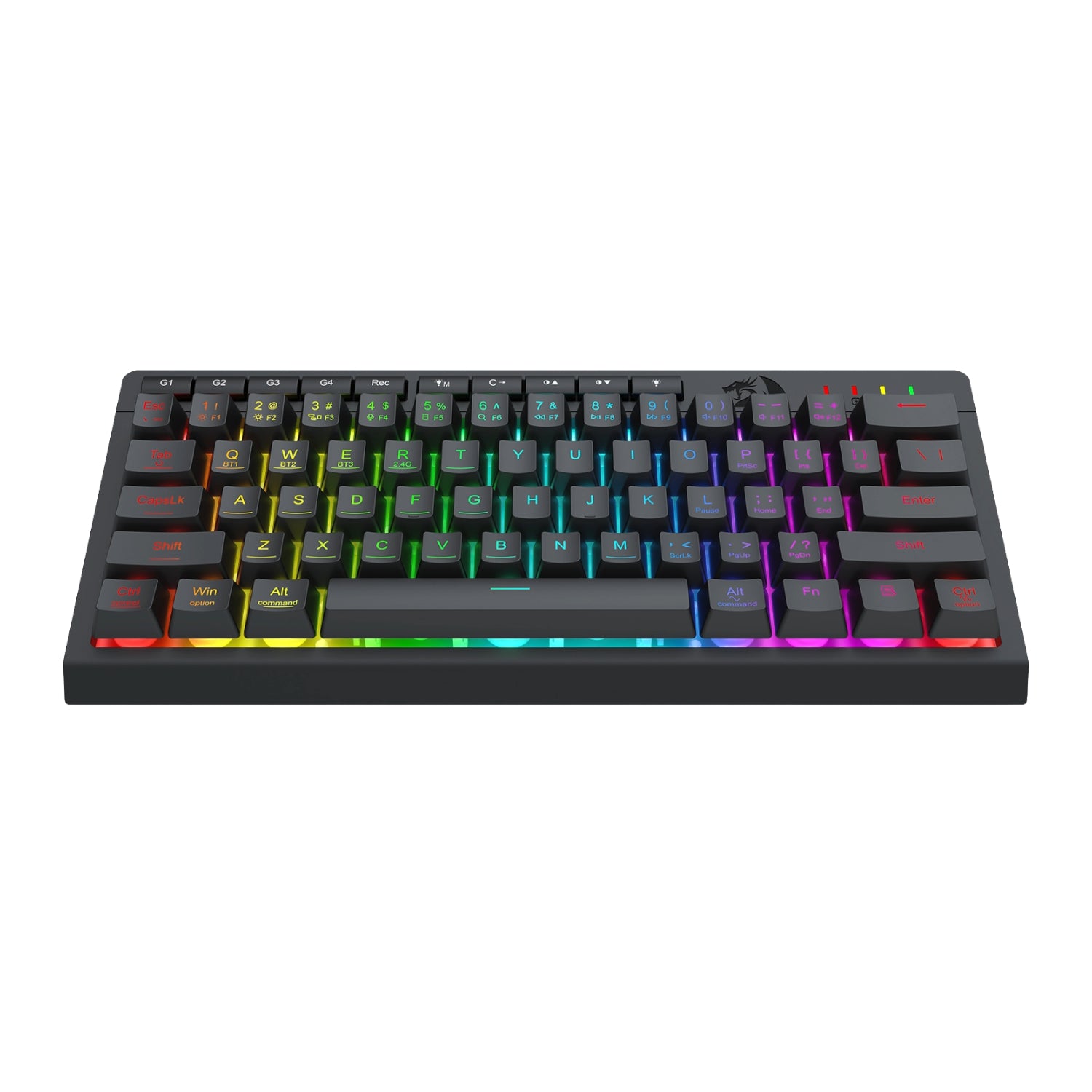 Redragon SHIVA K522 PRO RGB Wireless Gaming Keyboard- Black – image 2