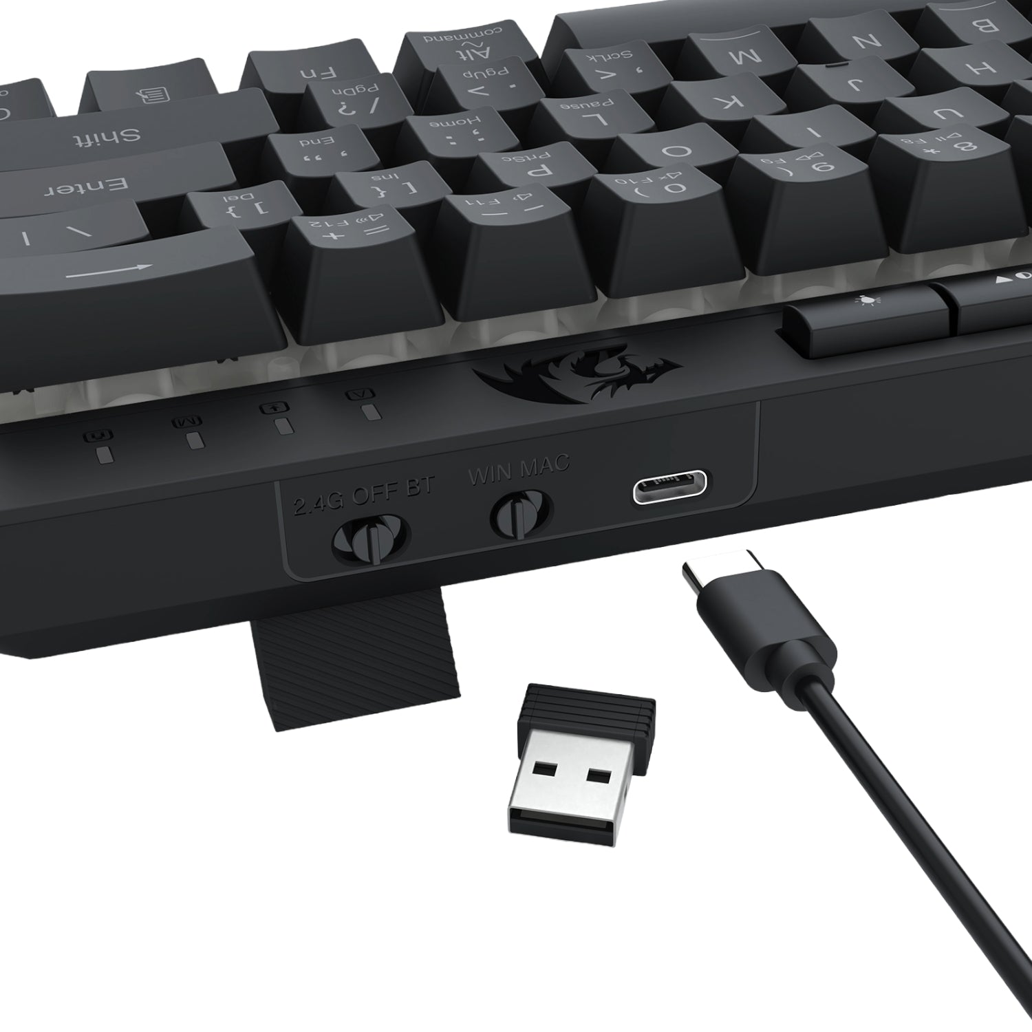 Redragon SHIVA K522 PRO RGB Wireless Gaming Keyboard- Black – image 8