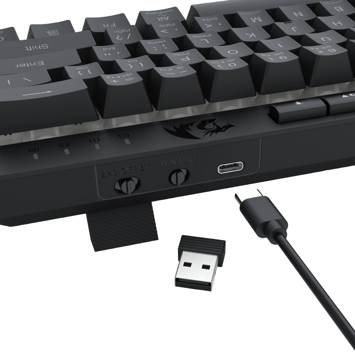 Redragon SHIVA K522 PRO RGB Wireless Gaming Keyboard- Black – image 8