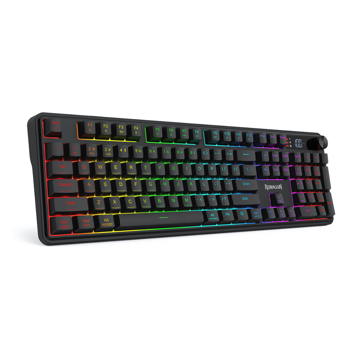 Redragon RM104 PRO VOLCANO RGB Wireless Membrane Gaming Keyboard - Black – image 2