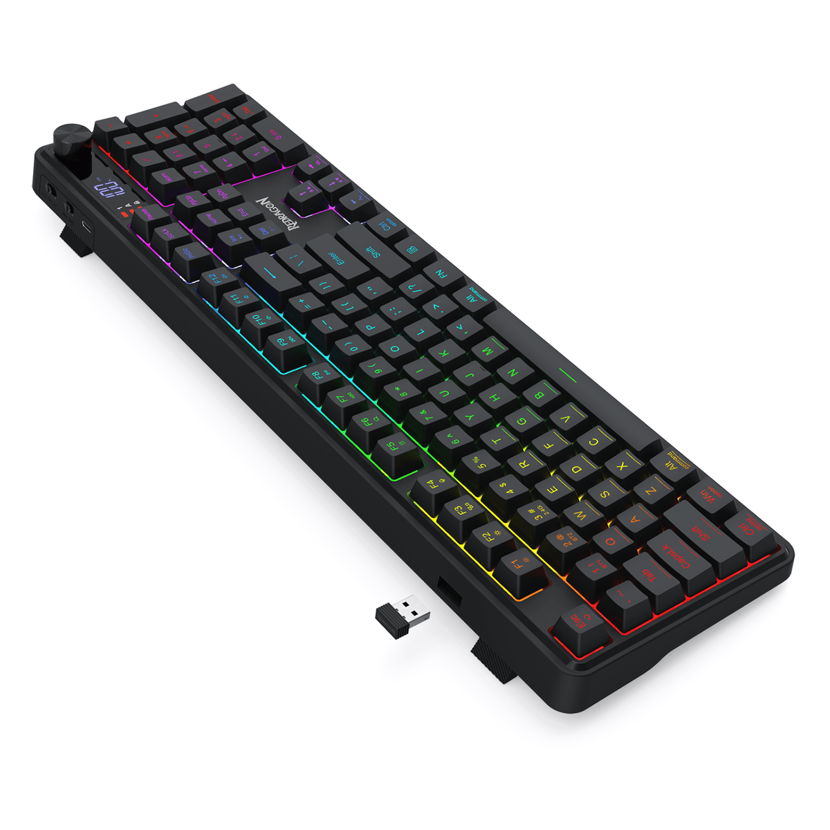 Redragon RM104 PRO VOLCANO RGB Wireless Membrane Gaming Keyboard - Black – image 5