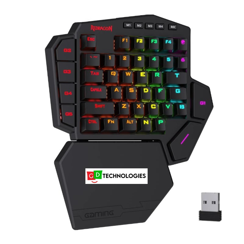 REDRAGON Diti Elite One-Handed RGB Wireless Mechanical Gaming Keyboard