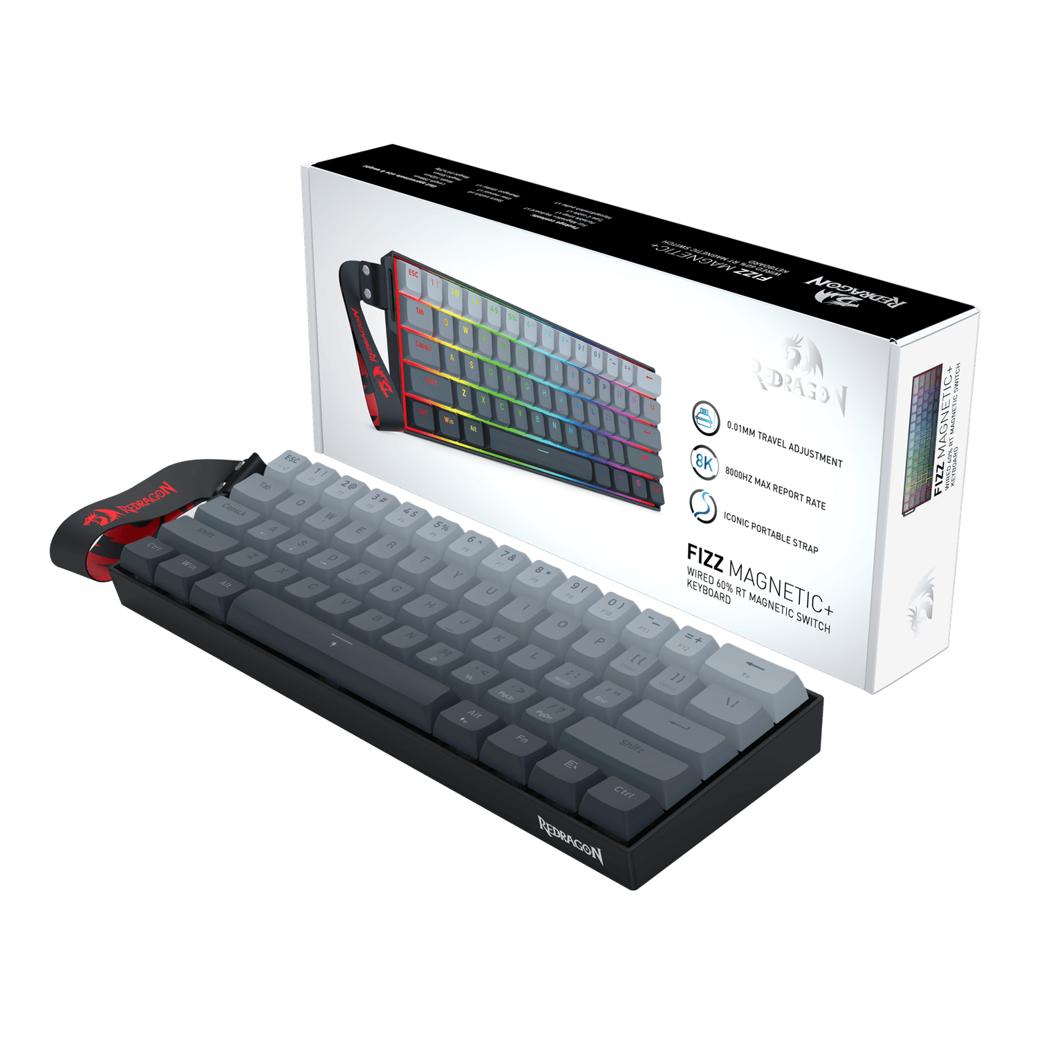 Redragon FIZZ Magnetic+ Wired 60% Gaming Keyboard – image 8