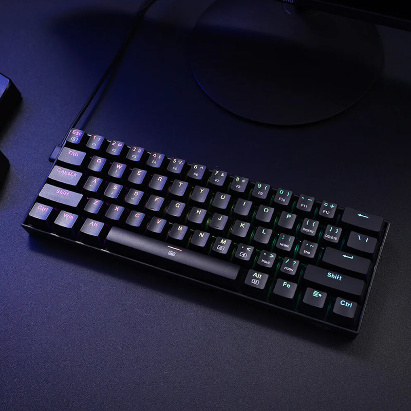 REDRAGON DRAGONBORN Wired Mechanical Keyboard RGB 67Key Design - Black - image 5