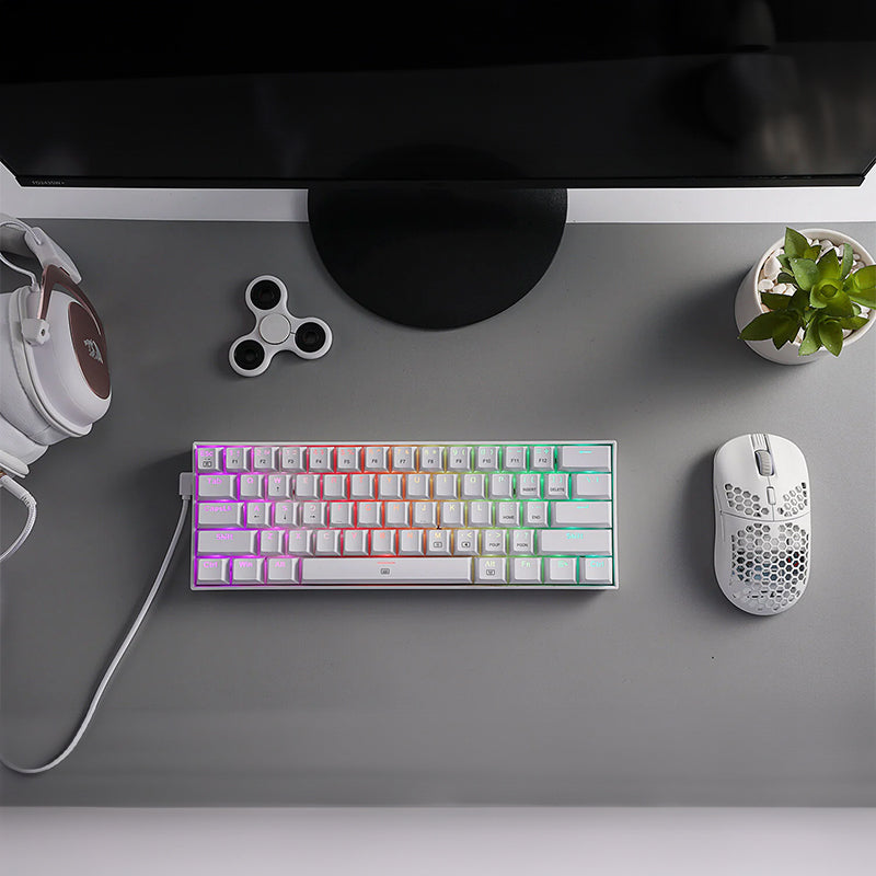 REDRAGON DRAGONBORN Wired Mechanical Keyboard RGB67Key Design - White – image 7