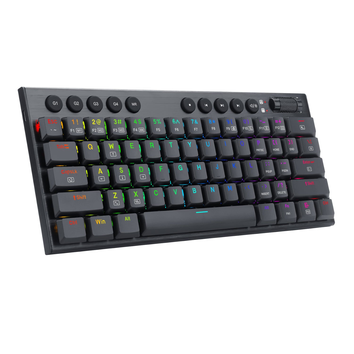 REDRAGON Horus Mini 61Key Red Switch RGB Low Profile Gaming Mechanical Keyboard - Black – image 3