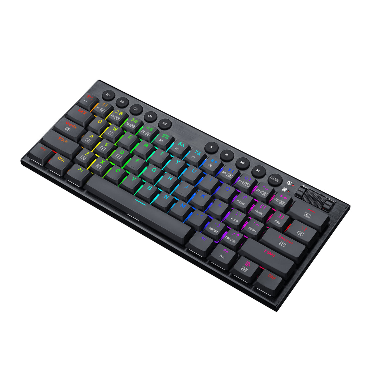 REDRAGON Horus Mini 61Key Red Switch RGB Low Profile Gaming Mechanical Keyboard - Black – image 4