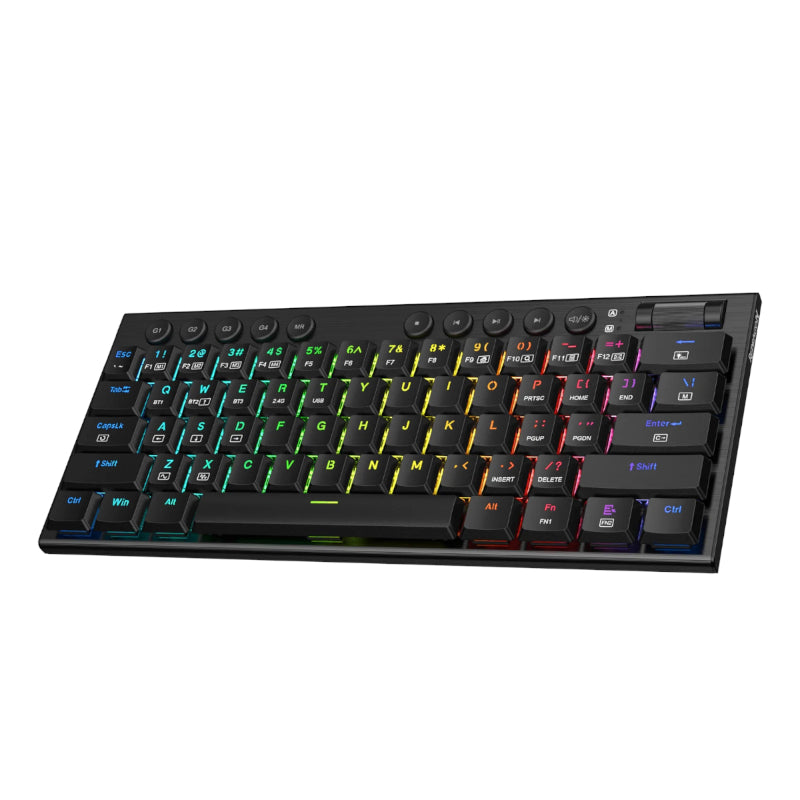 REDRAGON Horus Mini Pro 61Key Wireless Bluetooth Red Switch RGB Low Profile Gaming Mechanical Keyboard - Black – image 2