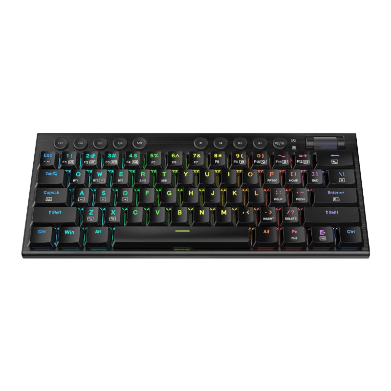 REDRAGON Horus Mini Pro 61Key Wireless Bluetooth Red Switch RGB Low Profile Gaming Mechanical Keyboard - Black - image 5