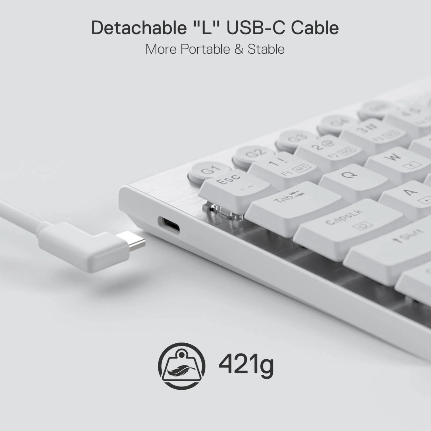 Redragon K632 HORUS Mini 60% RGB Wired Gaming Keyboard – White – image 5