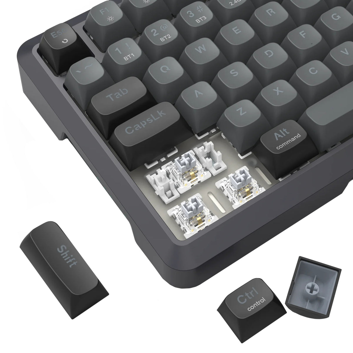 Redragon BRAGI PRO K688 98+1 Gasket Wireless Mechanical Keyboard (Triple Mode, RGB, Hot-Swappable, Cream Linear Switches) – image 7