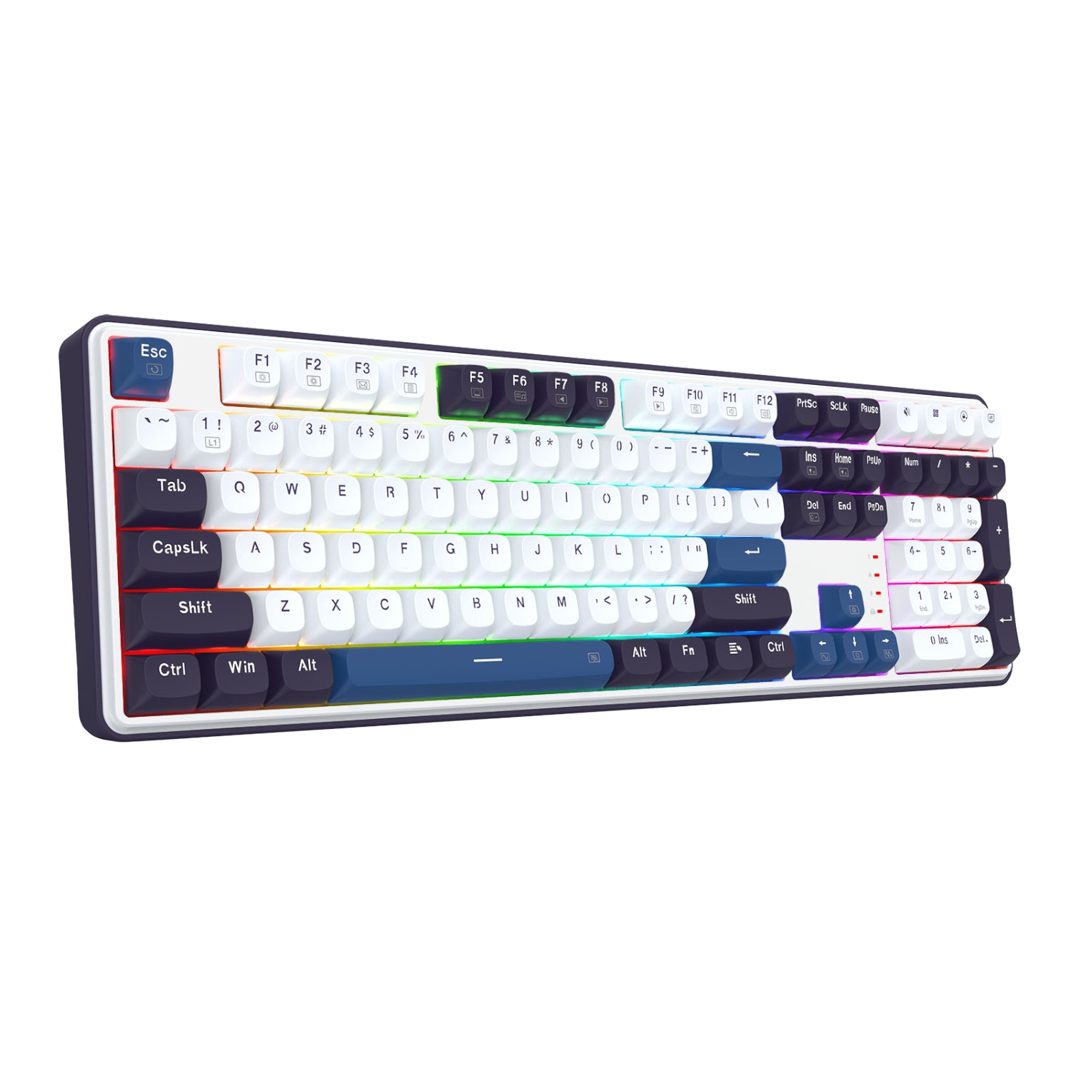 Redragon K689 WYVERN RGB Wired Mechanical Keyboard - White/Black – image 2