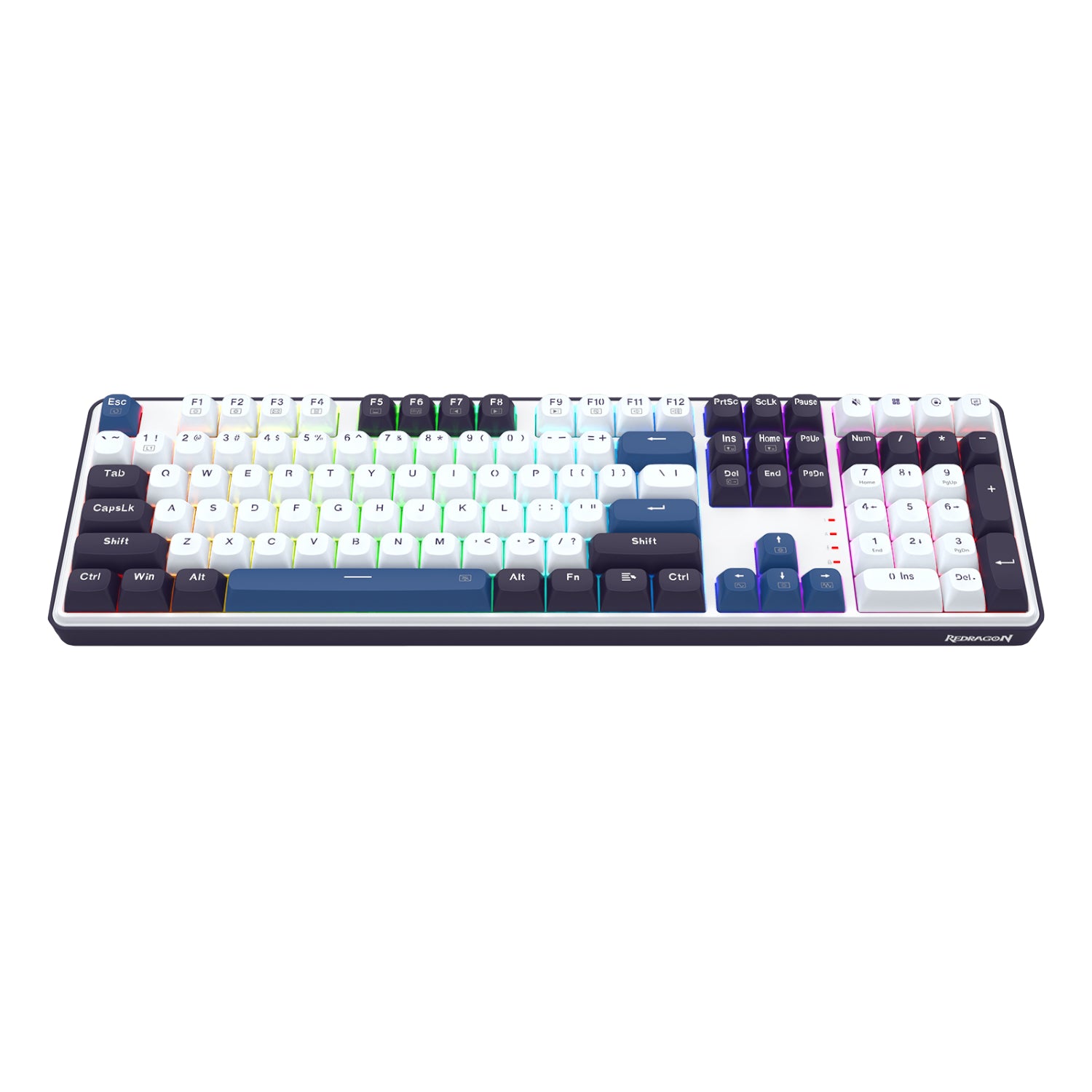 Redragon K689 WYVERN RGB Wired Mechanical Keyboard - White/Black – image 4