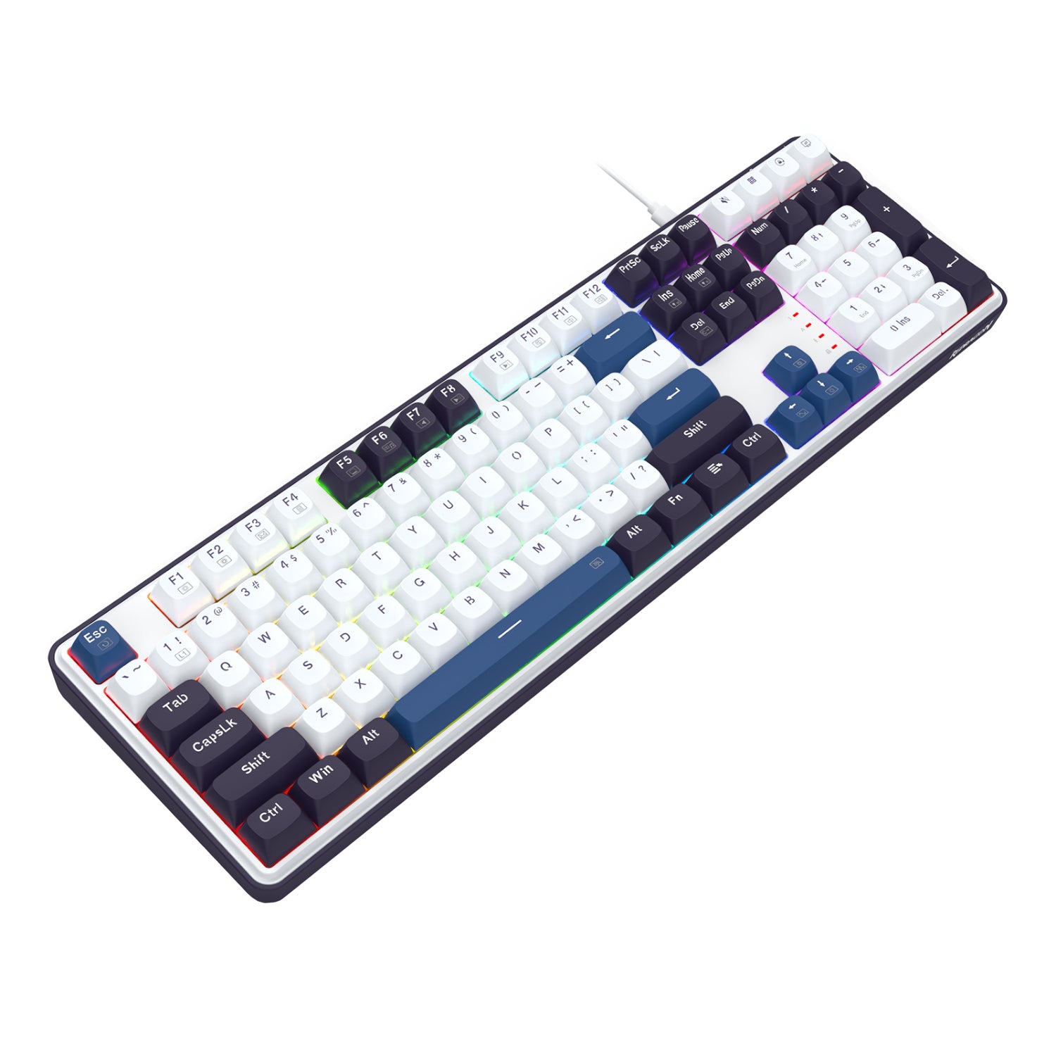 Redragon K689 WYVERN RGB Wired Mechanical Keyboard - White/Black - image 5