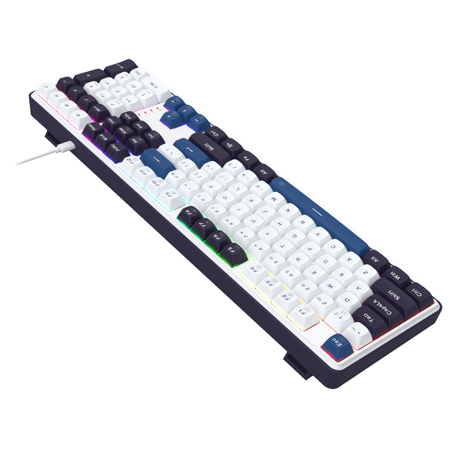 Redragon K689 WYVERN RGB Wired Mechanical Keyboard - White/Black – image 6