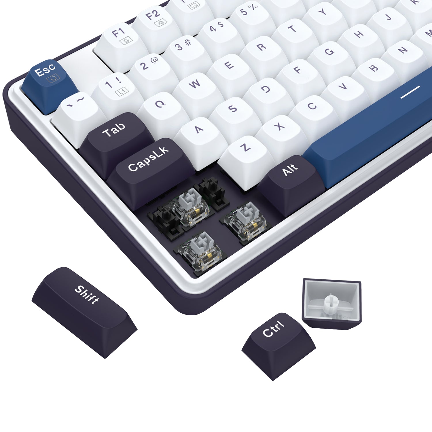 Redragon K689 WYVERN RGB Wired Mechanical Keyboard - White/Black – image 8