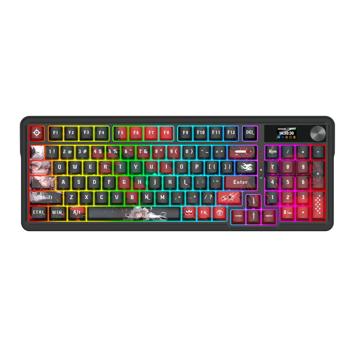 Redragon K719AK ARTEMIS PRO RGB Wireless LCD Mechanical Gaming Keyboard (Anime Edition) – image 2