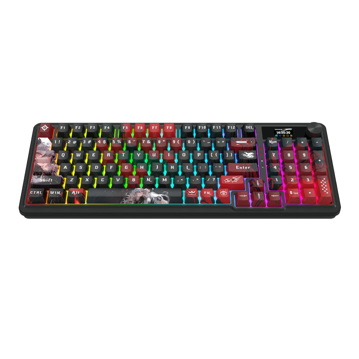Redragon K719AK ARTEMIS PRO RGB Wireless LCD Mechanical Gaming Keyboard (Anime Edition) – image 3
