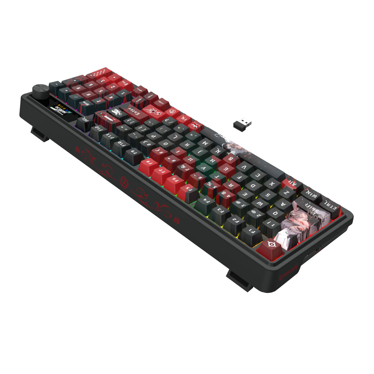 Redragon K719AK ARTEMIS PRO RGB Wireless LCD Mechanical Gaming Keyboard (Anime Edition) – image 4