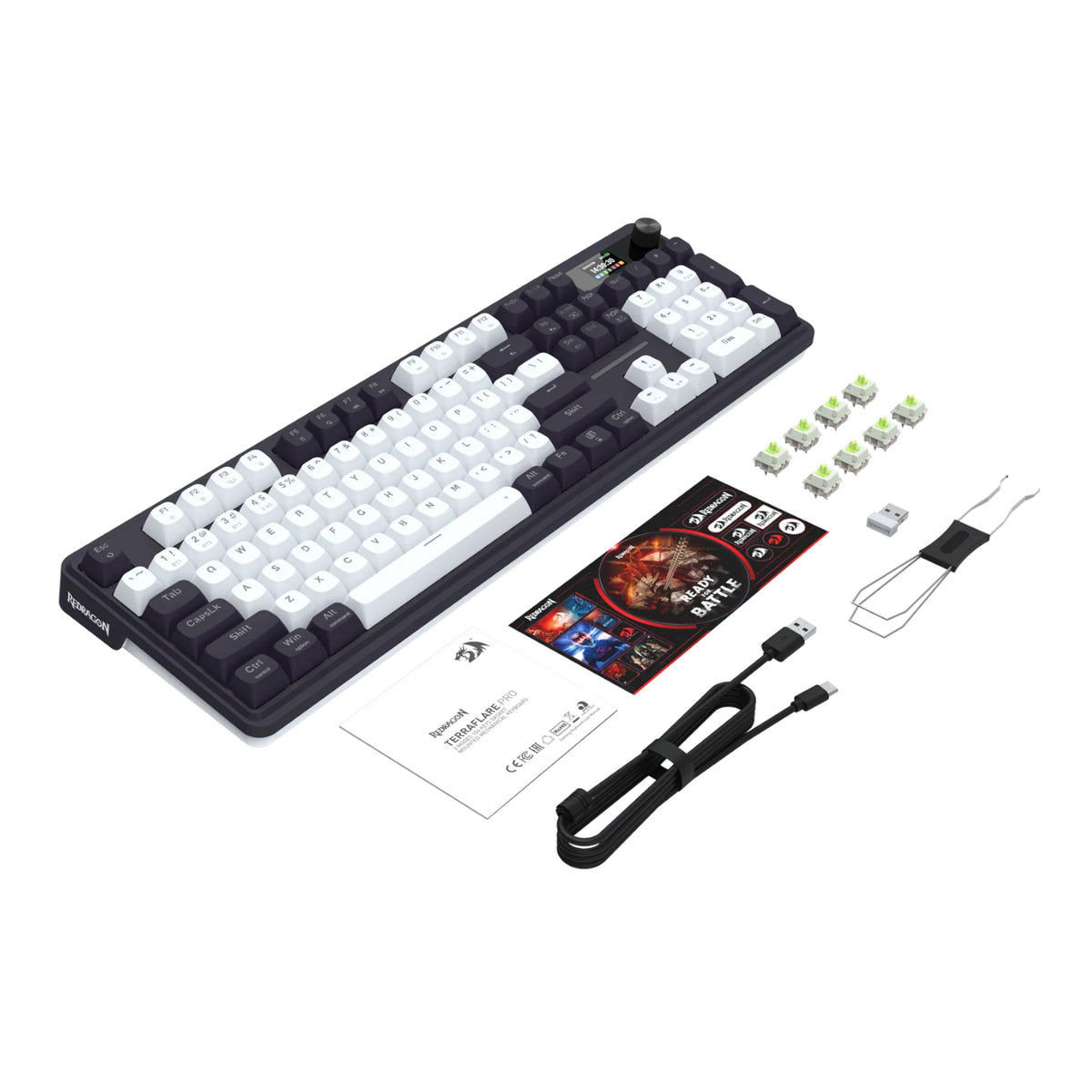 Redragon K762WB-RGB-PRO LCD Full-size Gasket Mechanical Keyboard - Black – image 4