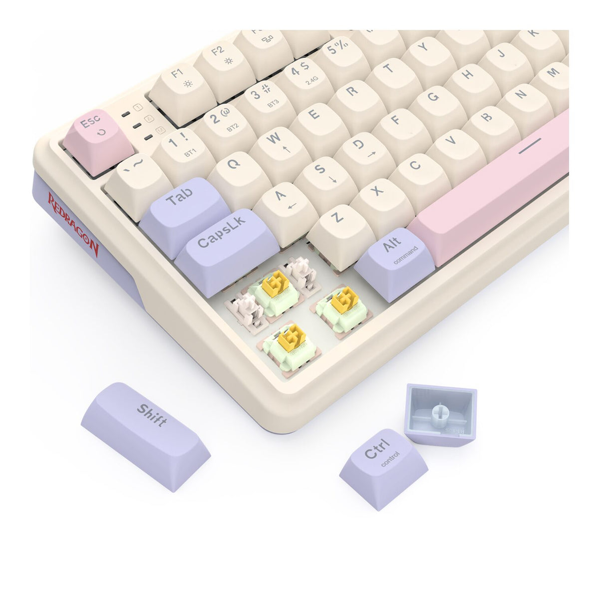 Redragon K768 EISA 100 RGB Wireless Gaming Keyboard - Lilac – image 7
