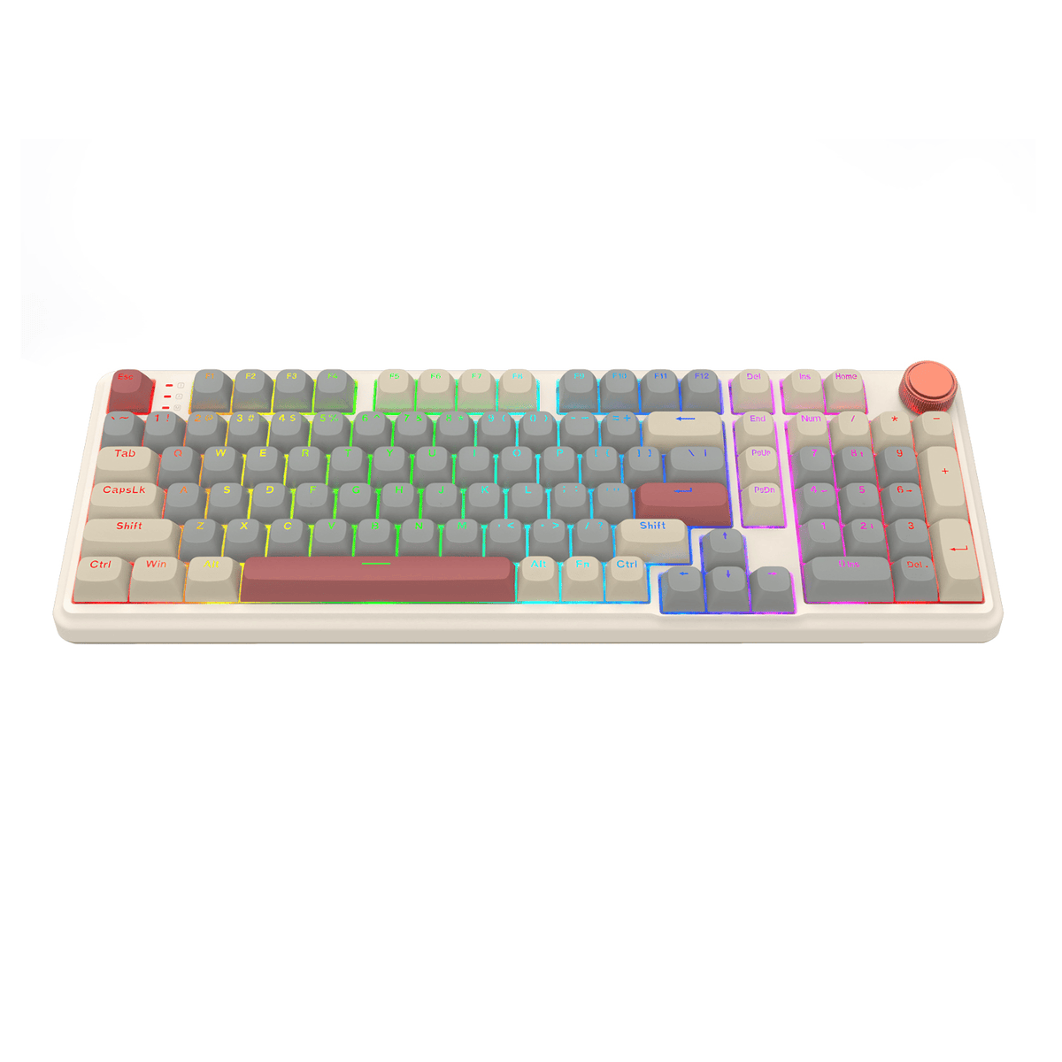 Redragon EISA 100 Retro RGB Wireless Mechanical Keyboard - Cream/Grey – image 5