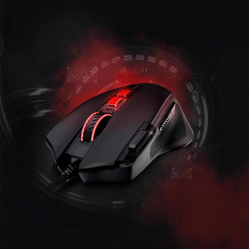 REDRAGON PREDATOR 4000DPI RGB Ergo Gaming Mouse - Black – image 8