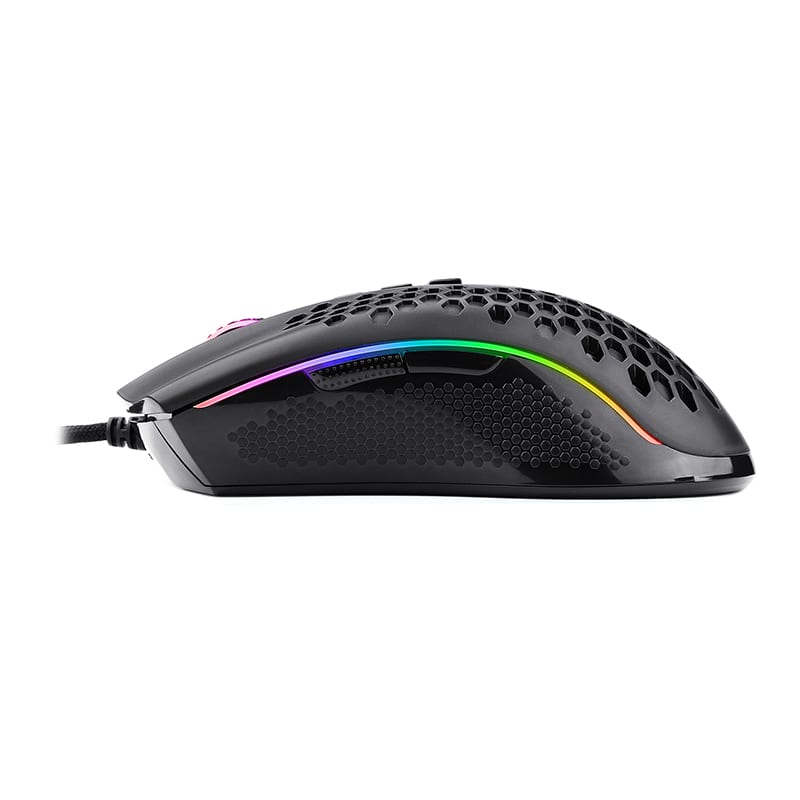 REDRAGON STORM 12400DPI 7 Buttons|Ergonomic Design|P3327 Optical Sensor|Lightweight Body|RGB Backlit gaming Mouse - Black – image 4