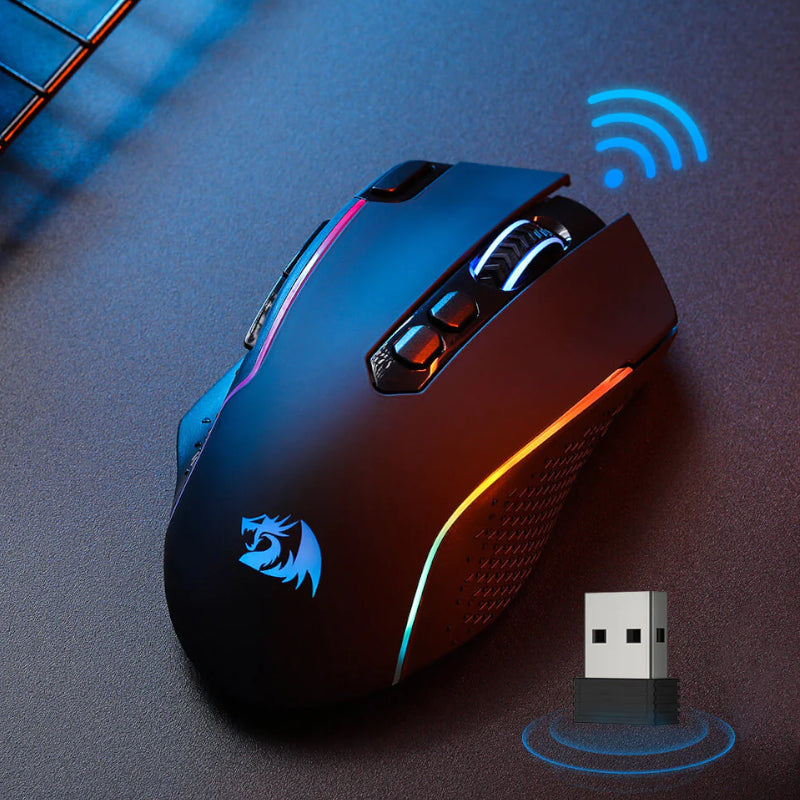 REDRAGON Taipan Pro 10000DPI RGB Wireless Gaming Mouse - Black – image 7
