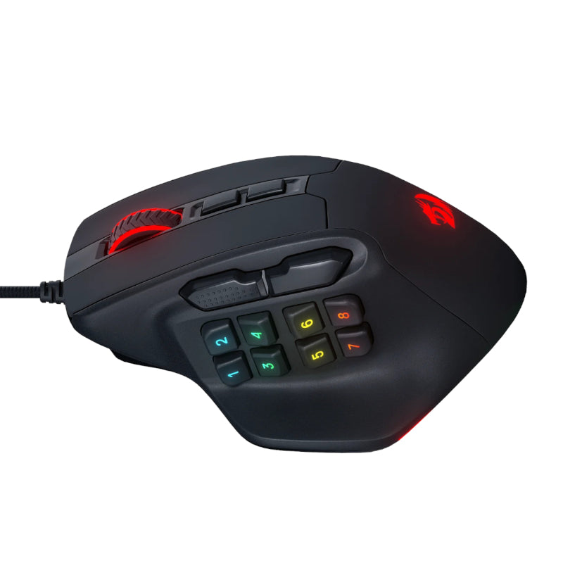 REDRAGON Aatrox 6200DP RGB MMO Gaming Mouse - Black – image 4