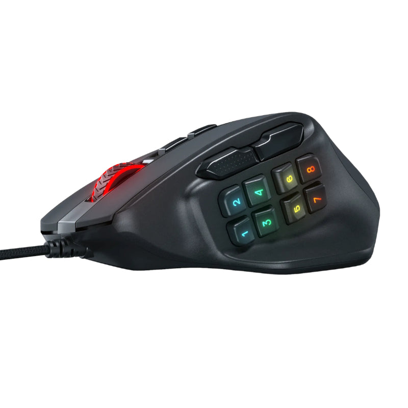 REDRAGON Aatrox 6200DP RGB MMO Gaming Mouse - Black – image 5