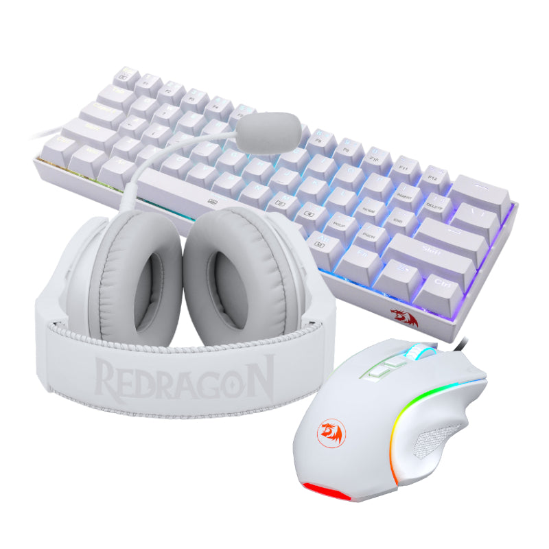 REDRAGON 3IN1 MS|HS|KB WIRED COMBO - WHITE – image 2